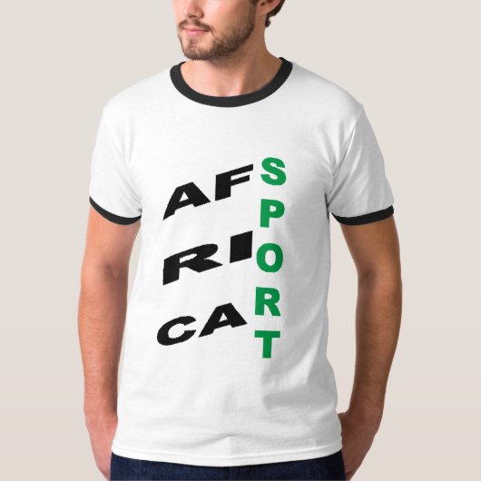 Men's Basic Ringer T-Shirt  DESIGN  AFRICA  SPORT  (Devant)