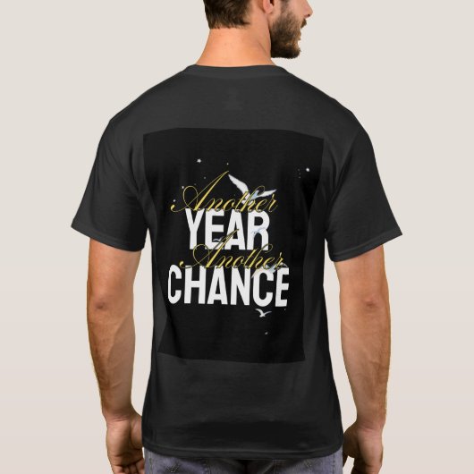 Men's Basic T-shirt anothe year another chance  (Dos)