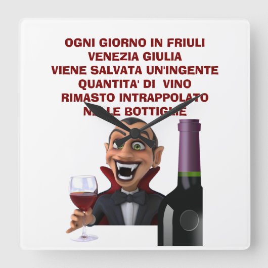 Men's Basic T-Shirt Vierkante Klok (Voorkant)