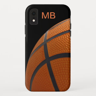 Mens Basketbal Monogram Stijl iPhone XR Hoesje