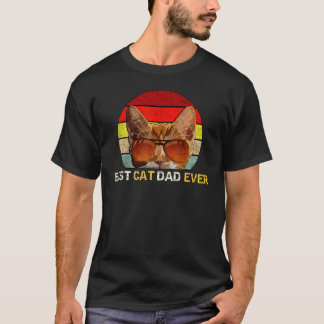 Mens Beste Kat Papa Ooit T- Kattenvader Vaderdag T-shirt