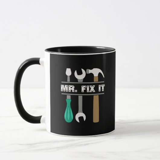 Mens Café Mug M. Réparez Les Outils It (Gauche)