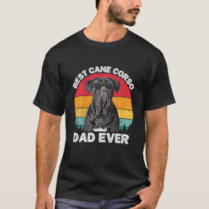 Mens Cane Corso Vader Vintage Hond Vaderdag Mannen T-shirt