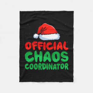 Mens chaos coördinator kerstmuts xmas vakantie fleece deken