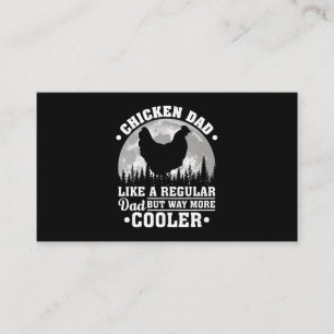 Mens Chicken Dad Like A Regular Dad Funny Chicken Visitekaartje