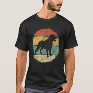 Mens Circular Retro Rottweiler Owner Rottie Dad Ro T-shirt