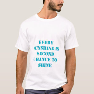 mens citation inspirante comme tshirt sunshine