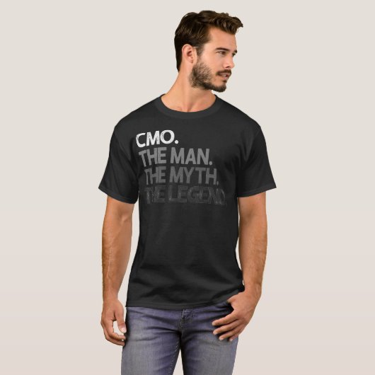 Mens CMO Man The Myth Legend Gift Premium T-shirt (Voorkant volledig)