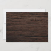 Mens College Graduation Wood invitation (Dos)