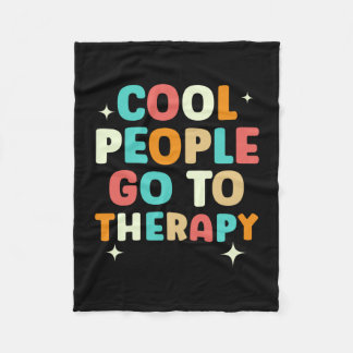 Mens cool people go to therapy awareness mental fleece deken