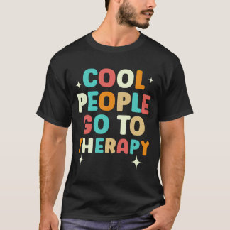Mens cool people go to therapy awareness mental t-shirt