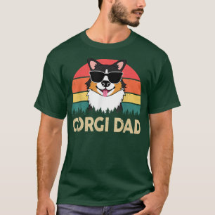 Mens Corgi Tricolor Corgi Dad Gifts for Lovers T-shirt