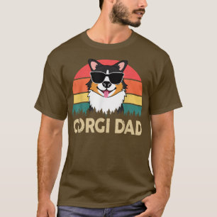 Mens Corgi Tricolor Corgi Dad Gifts for Lovers T-shirt