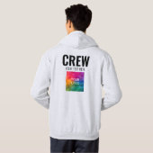 Mens Crew Sweat - shirts à capuche avant et arrièr (Dos entier)