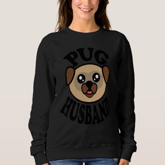Mens Cute Pug   Pug Husband Trui (Voorkant)