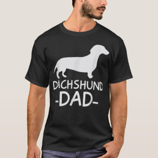 Mens Dachshund Dad Weiner Weenie Apparel dog lover T-shirt