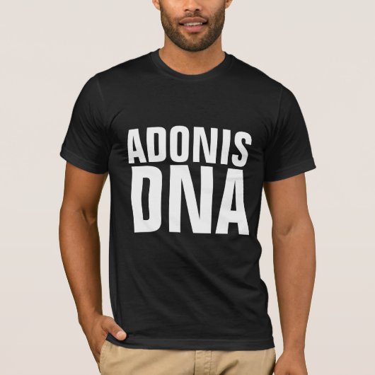 MENS D'ADN ADONIS T-SHIRTS AMUSANTS (Devant)