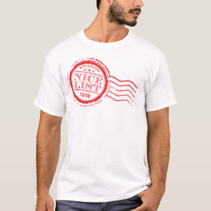 MENS DE NOËL T-SHIRT :: père Noël belle liste