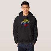Mens El Jefe Dad in Spanish Ecuador Hoodie (Voorkant volledig)