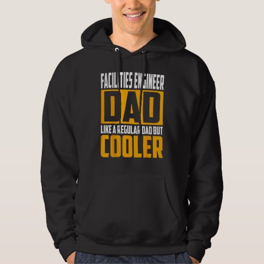 Mens Facilities Engineer Dad  Like a Regular Dad b Hoodie (Voorkant)