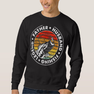 Mens Father Husband Fishing Legend Bass Fisherman Trui