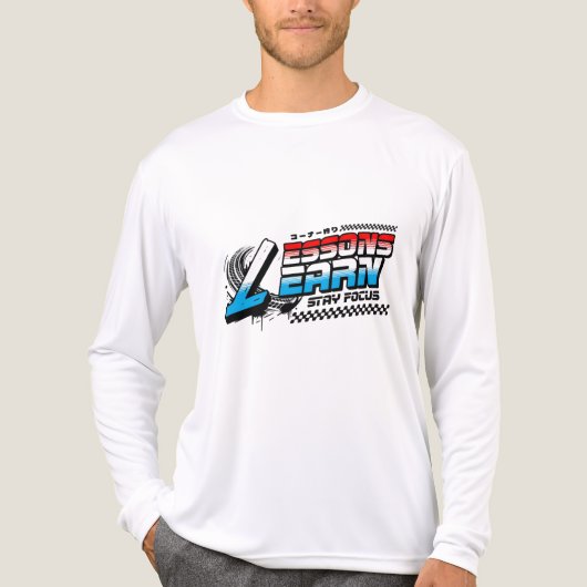 MEN'S FOCUS LESSONS LEARN LONG SLEEVE T-SHIRT (Voorkant volledig)