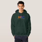 Mens Forest Green Sweat - shirt à capuche Ajouter (Devant entier)