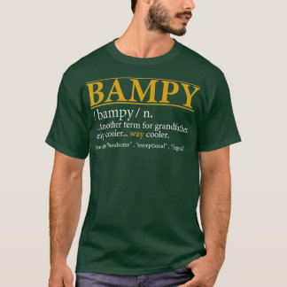 Mens Funny BAMPY definition Fathers day gift T-shirt