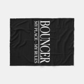 Mens Funny Cky Bouncer Design I Strict Security Gu Fleece Deken (Voorkant (Horizontaal))