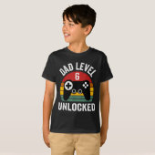 Mens Funny New Dad Shirt Dad Level 6 Unlocked For  (Voorkant volledig)