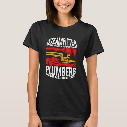 Mens Funny Steamfitter Pipefitter T-shirt (Voorkant)