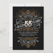 Mens Funny Whiskey 55e anniversaire Invitation (Devant)