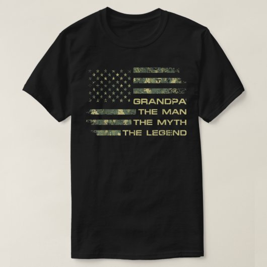 Mens Grandpa The Man T-shirt (Design voorkant)