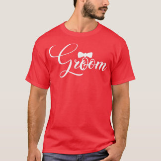 Mens Groom Cute Engagement Matching Newlyweds Bach T-shirt