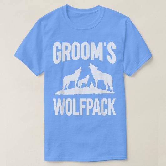 Mens Groom Squad Wolfpack T-shirt (Design voorkant)