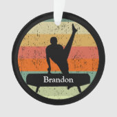 Mens Gymnastique Gymnastique Coucher de soleil cou (devant)