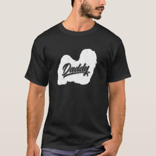 Mens Havanese Vader Hond Eigenaar Papa Vaderschap T-shirt