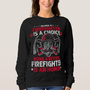 Mens Heroic Fireman Idea Retired Firefighter Trui