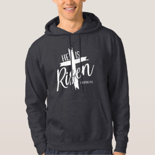 Mens hoodie Hij Is Opgewekt