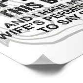 Mens I Am The Captain Of This Boat Funny Boating  Poster (Hoek)