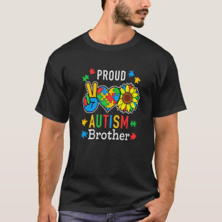 Mens Ik ben een trotse autisme broer Autisme bewus T-shirt