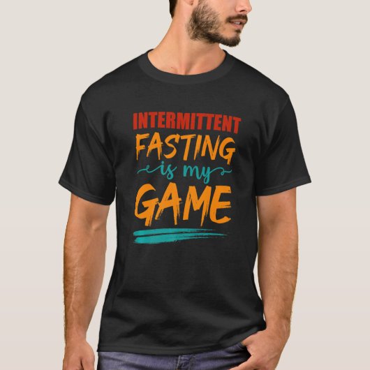 Mens Intermitters Fasting is My Game Nutritional H T-shirt (Voorkant)