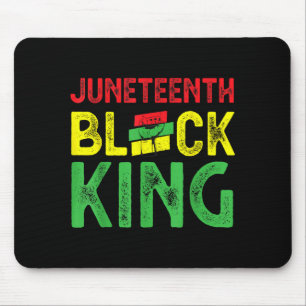 Mens juneteenth zwarte koning emancipatie dag muismat