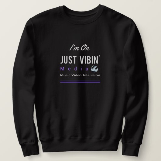 Men's Just Vibin' Media Sweatshirt (Design devant)