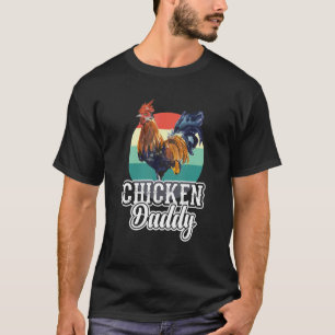 Mens Kip Daddy Vintage Pluimvee Boer Haan T-shirt