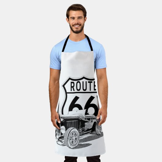 Mens kookschort schort (Gedragen)
