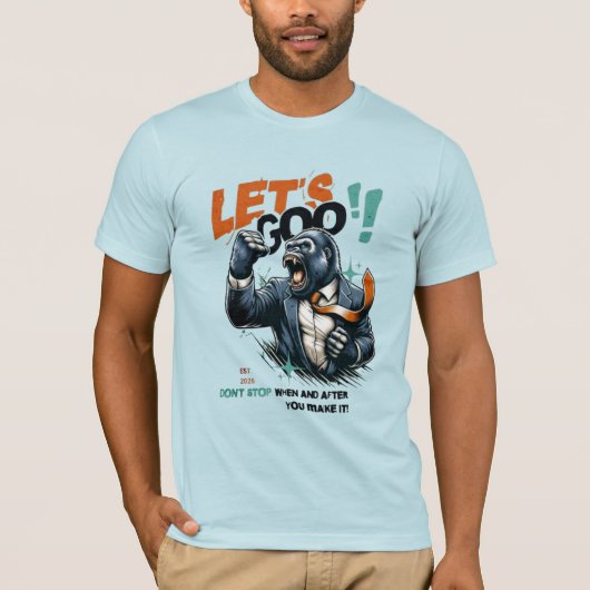 MEN'S LET'S GOO LESSONS LEARN JERSEY T SHIRT  (Voorkant)
