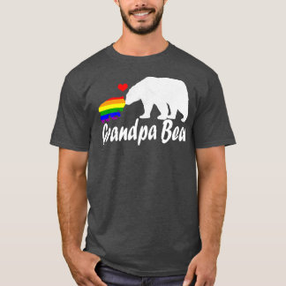 Mens LGBT Grandpa Bear Gay Pride Equal Rights T-shirt