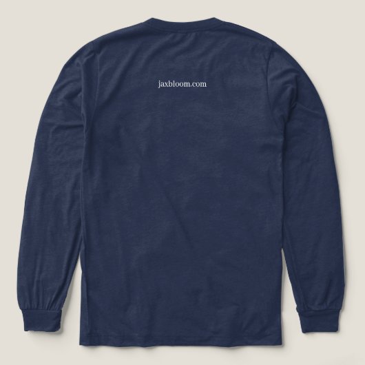 Mens Long Sleeve Triblend Tri-Blend Shirt (Achterkant)