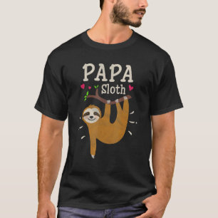 Mens Luiaard Grafische Humor Dierentuin Dier P T-shirt